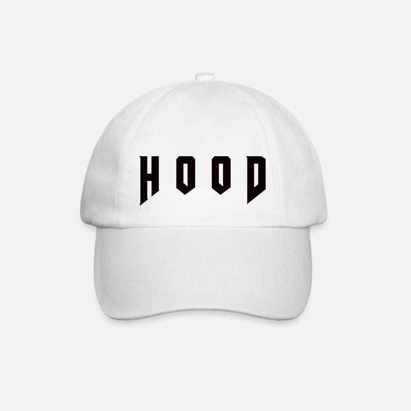 Hood - Baseball Cap - white/white