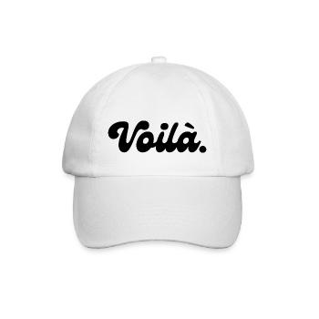 Hier ist eine Geschenkidee - Baseballkappe - Weiß/Weiß - Vorne