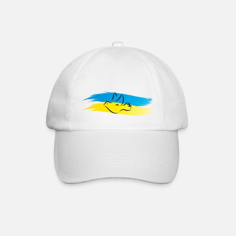 peace ukraine - Baseballkappe - Weiß/Weiß