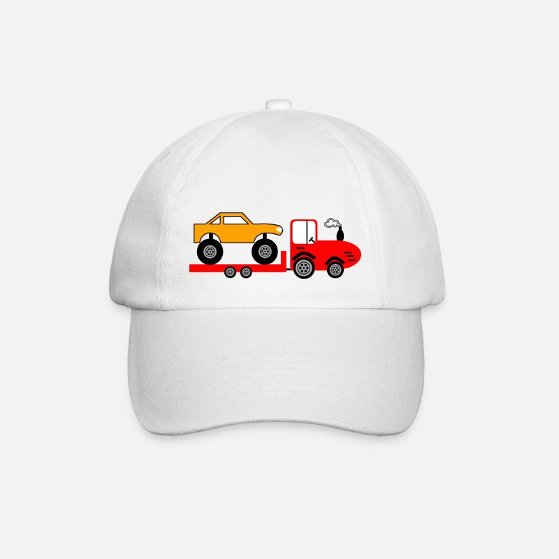 Tractor - Baseball Cap - white/white