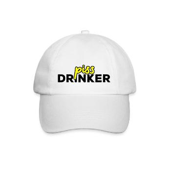 Piss Drinker 16 - Baseballkappe - Weiß/Weiß - Vorne