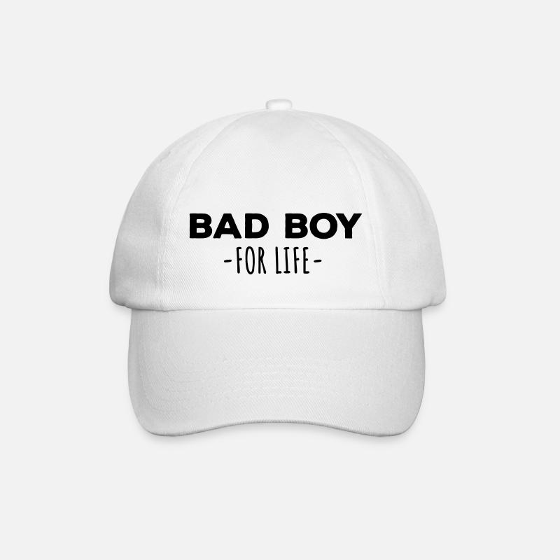 Bad Boy fürs Leben Bad Boy - Baseballkappe - Weiß/Weiß