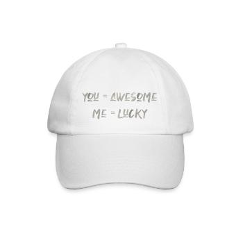 vous êtes génial amour Saint-Valentin en disant police - Casquette classique - blanc/blanc - Devant