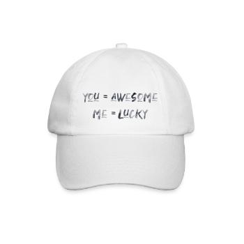 vous êtes génial amour Saint-Valentin en disant police - Casquette classique - blanc/blanc - Devant
