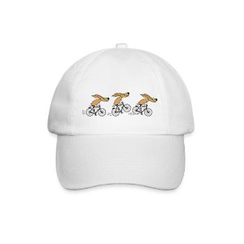 Vélo lapin drôle - Casquette classique - blanc/blanc - Devant