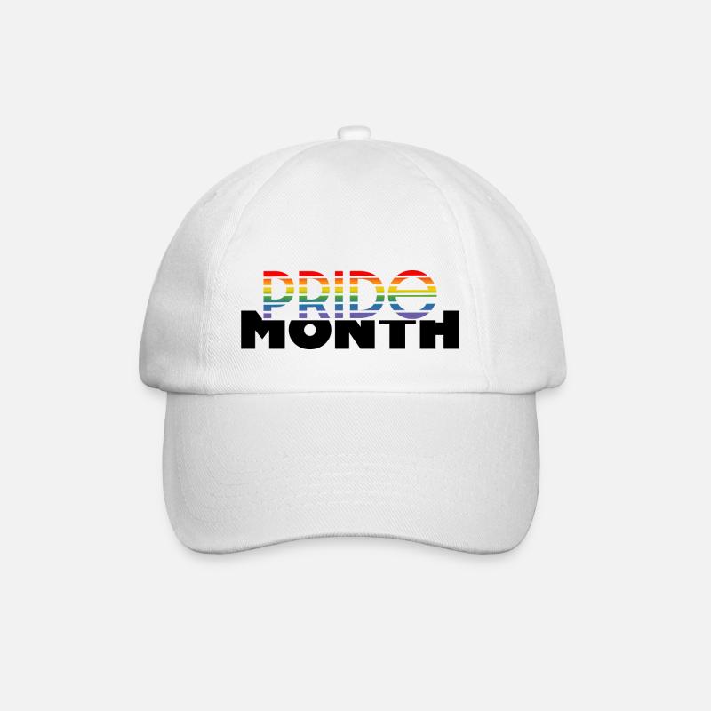 Pride month - Baseball Cap - white/white