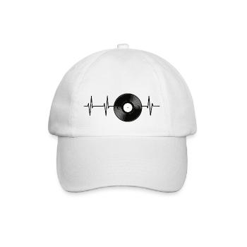 Enregistrement de la fréquence cardiaque - Casquette classique - blanc/blanc - Devant