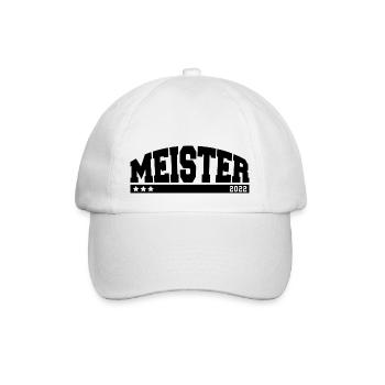 Meister 2022 - Baseballkappe - Weiß/Weiß - Vorne