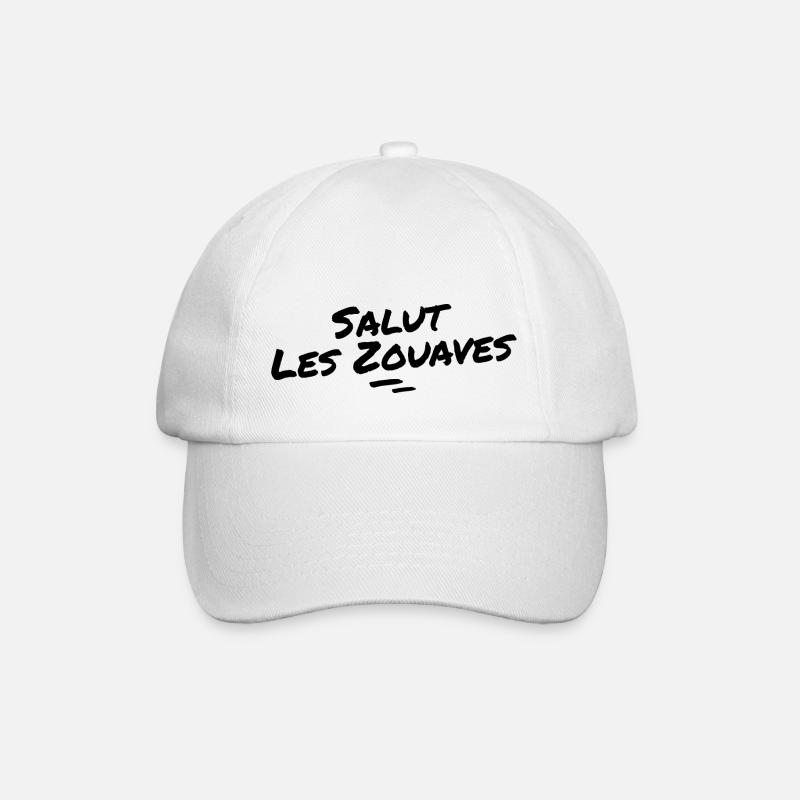 salut les zouaves - Casquette classique - blanc/blanc