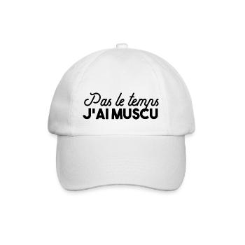 Muscu - Casquette classique - blanc/blanc - Devant