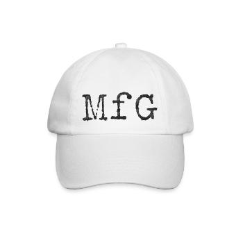 Mit freundlichen Grüßen - Baseballkappe - Weiß/Weiß - Vorne