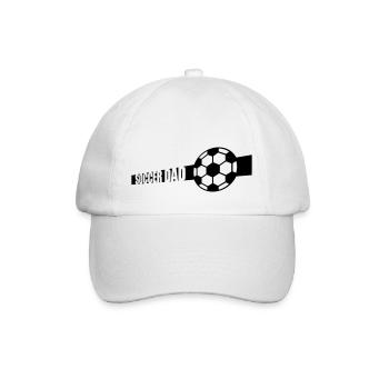 Bester Soccer Dad Logo - Baseballkappe - Weiß/Weiß - Vorne