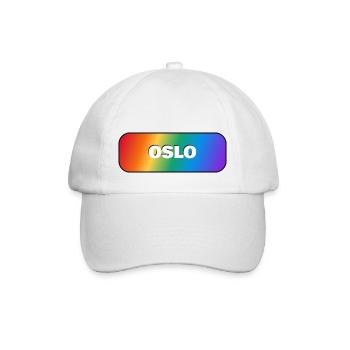 OSLO PRIDE REGENBOGEN - Baseballkappe - Weiß/Weiß - Vorne
