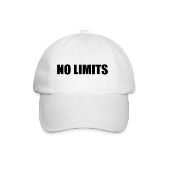 No limits - Baseball Cap - white/white - Front