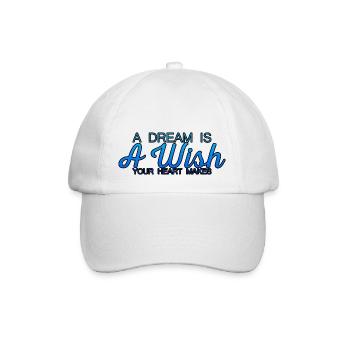 Un rêve est un souhait que votre cœur fait 7 - Casquette classique - blanc/blanc - Devant