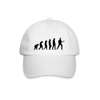 Révolution de la guitare - Casquette classique - blanc/blanc - Devant