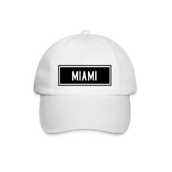 Miami - Baseballkappe - Weiß/Weiß - Vorne