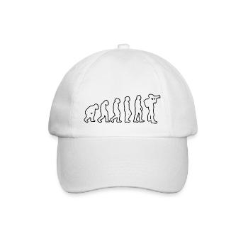 Photographers Evolution Camera Photography Funny - Baseball Cap - white/white - Front