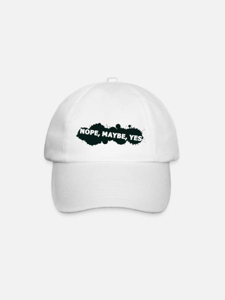 nope peut-être oui - Casquette classique - blanc/blanc