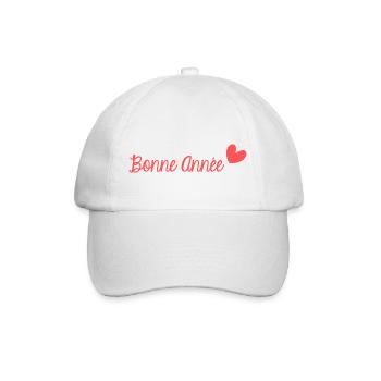 BONNE ANNEE. SAINT SYLVESTRE. NOUVELLE ANNÉE. - Casquette classique - blanc/blanc - Devant