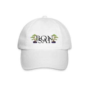 bonsai nebari yamadori japan bonsai garden - Baseball Cap - white/white - Front