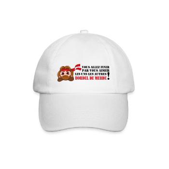 Vous allez finir par vous aimer les uns les autres - Casquette classique - blanc/blanc - Devant