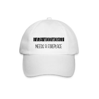 funny craftsmen design birthday present arborists - Baseballkappe - Weiß/Weiß - Vorne