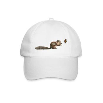 small chipmunk - Baseball Cap - white/white - Front