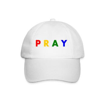 Pray - Baseball Cap - white/white - Front
