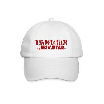 Bosnian fraza Wind fucker LZN Izet Rukfas Combe - Baseball Cap - white/white - Front