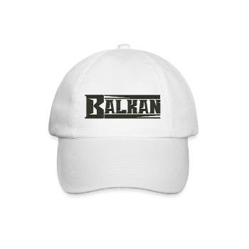 Exyu Balkan Rock Bosnien Kroatien Serbien - Baseballkappe - Weiß/Weiß - Vorne
