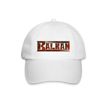 Exyu Balkan Rock Bosnien Kroatien Serbien - Baseballkappe - Weiß/Weiß - Vorne