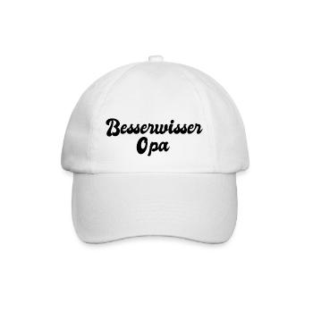 Besserwisser Opa - Baseballkappe - Weiß/Weiß - Vorne