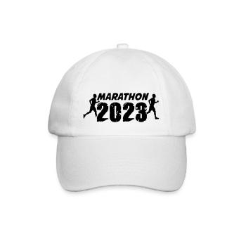 Marathon 2023 - Baseballkappe - Weiß/Weiß - Vorne