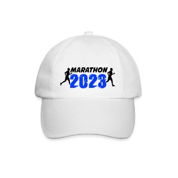Marathon 2023 - Baseballkappe - Weiß/Weiß - Vorne