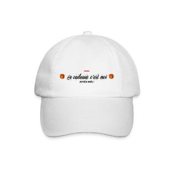 MERRY CHRISTMAS - Baseball Cap - white/white - Front