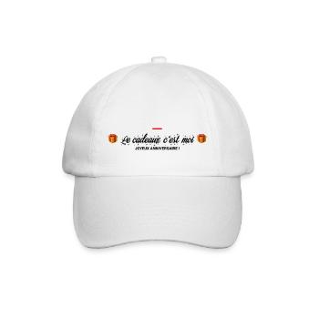 JOYEUX ANNIVERSAIRE - Casquette classique - blanc/blanc - Devant