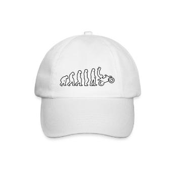 Moto Motocross Motocycliste Cadeau Cyclomoteur - Casquette classique - blanc/blanc - Devant