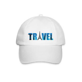 voyage, voyage, Tour Eiffel, - Casquette classique - blanc/blanc - Devant