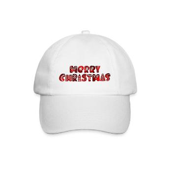 Frohe Weihnachten Weihnachten Weihnachtsfeiertag Winter Weihnachtsmann Fröhlich - Baseballkappe - Weiß/Weiß - Vorne