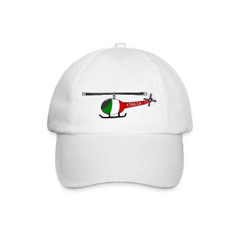 Hélicoptère Italie Flag Enfants - Casquette classique - blanc/blanc - Devant