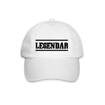 Legendär - Baseballkappe - Weiß/Weiß - Vorne