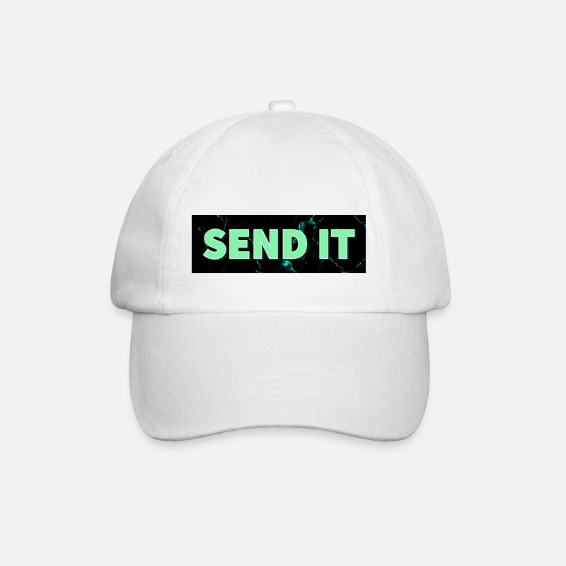 Logo de la boîte SEND IT - Casquette classique - blanc/blanc