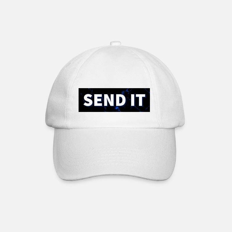 Logo de la boîte SEND IT - Casquette classique - blanc/blanc