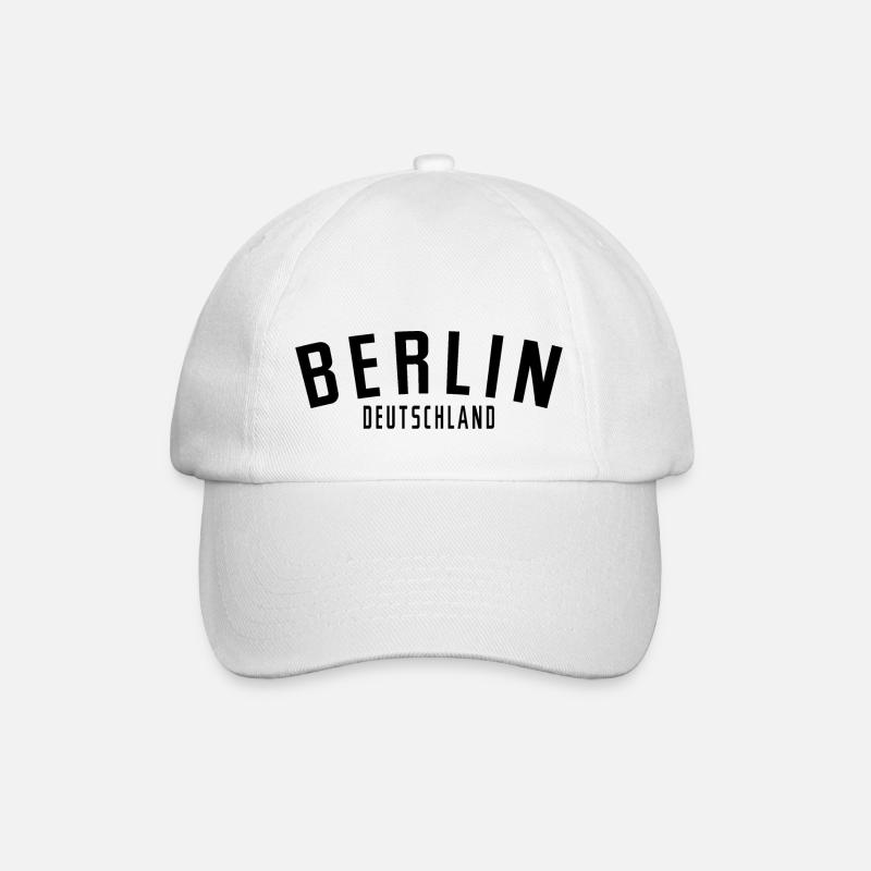 Berlin Deutschland - Baseballkappe - Weiß/Weiß