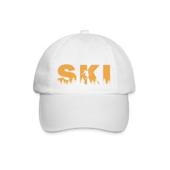 Ski. Ski Sports d’hiver - Casquette classique - blanc/blanc - Devant