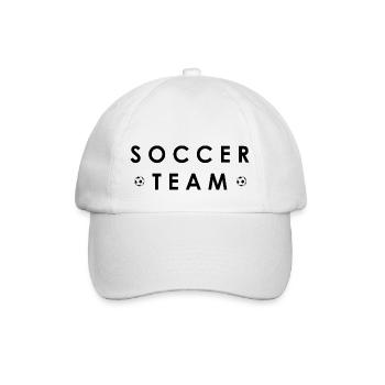 Soccer Fussball - Baseballkappe - Weiß/Weiß - Vorne