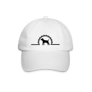 Hund Dog - Baseballkappe - Weiß/Weiß - Vorne