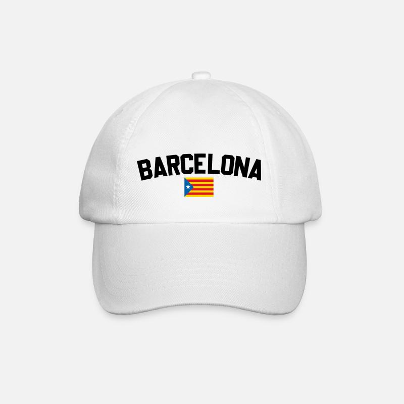 Barcelona - Baseballkappe - Weiß/Weiß