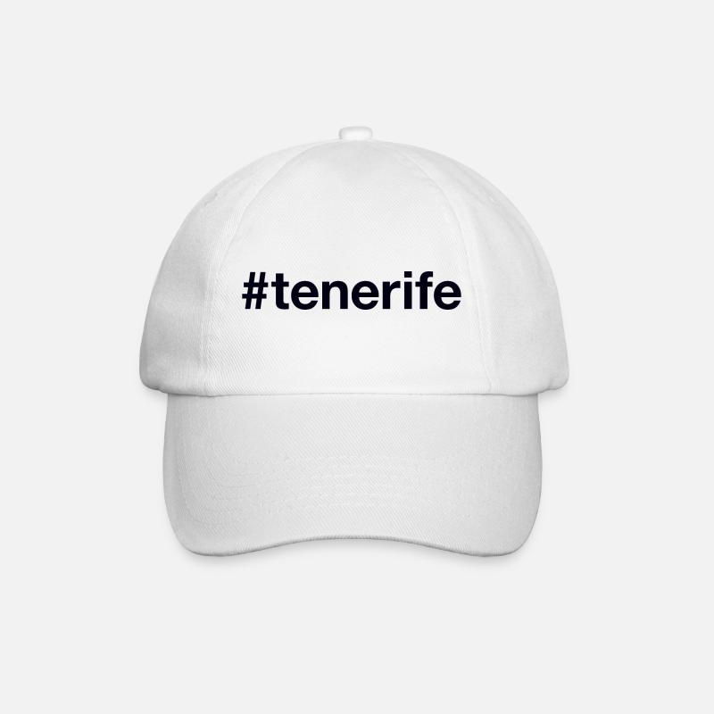 TENERIFFA Spanien Spain Hashtag - Baseballkappe - Weiß/Weiß